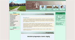 Desktop Screenshot of iskola.tordas.hu